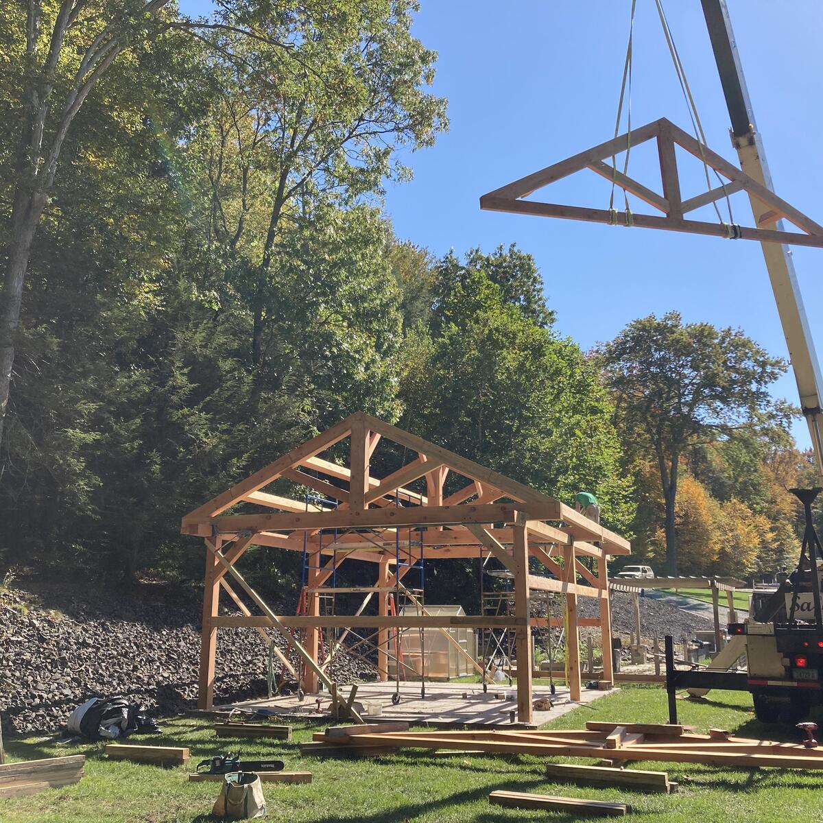 Timber Frame Pool House